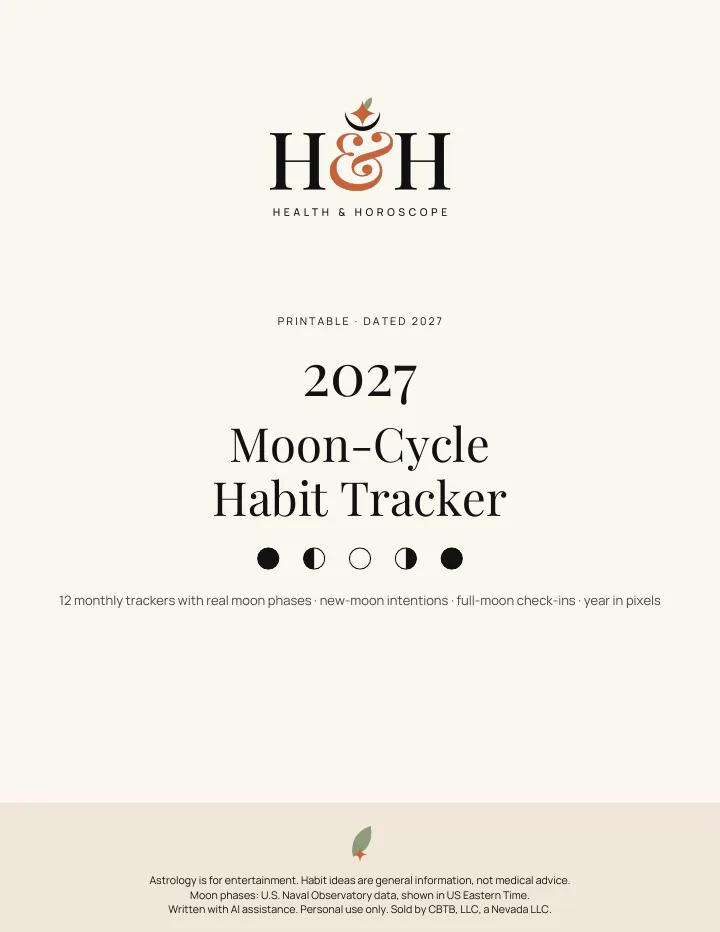Sample page: Moon Tracker cover